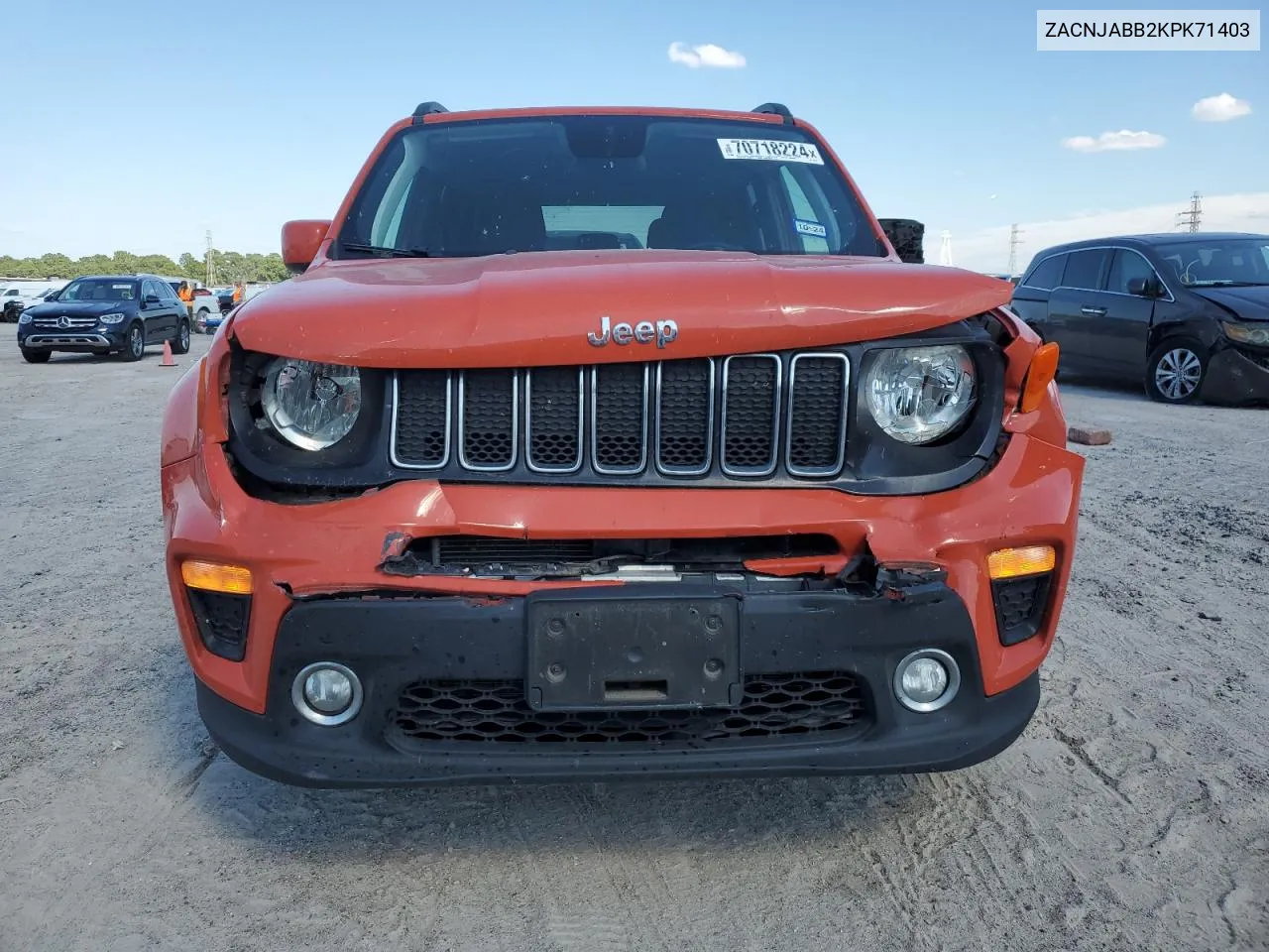 2019 Jeep Renegade Latitude VIN: ZACNJABB2KPK71403 Lot: 70718224