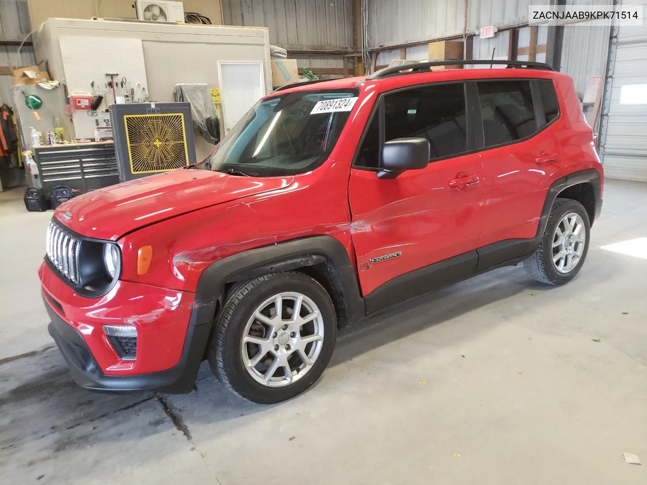 2019 Jeep Renegade Sport VIN: ZACNJAAB9KPK71514 Lot: 70891324