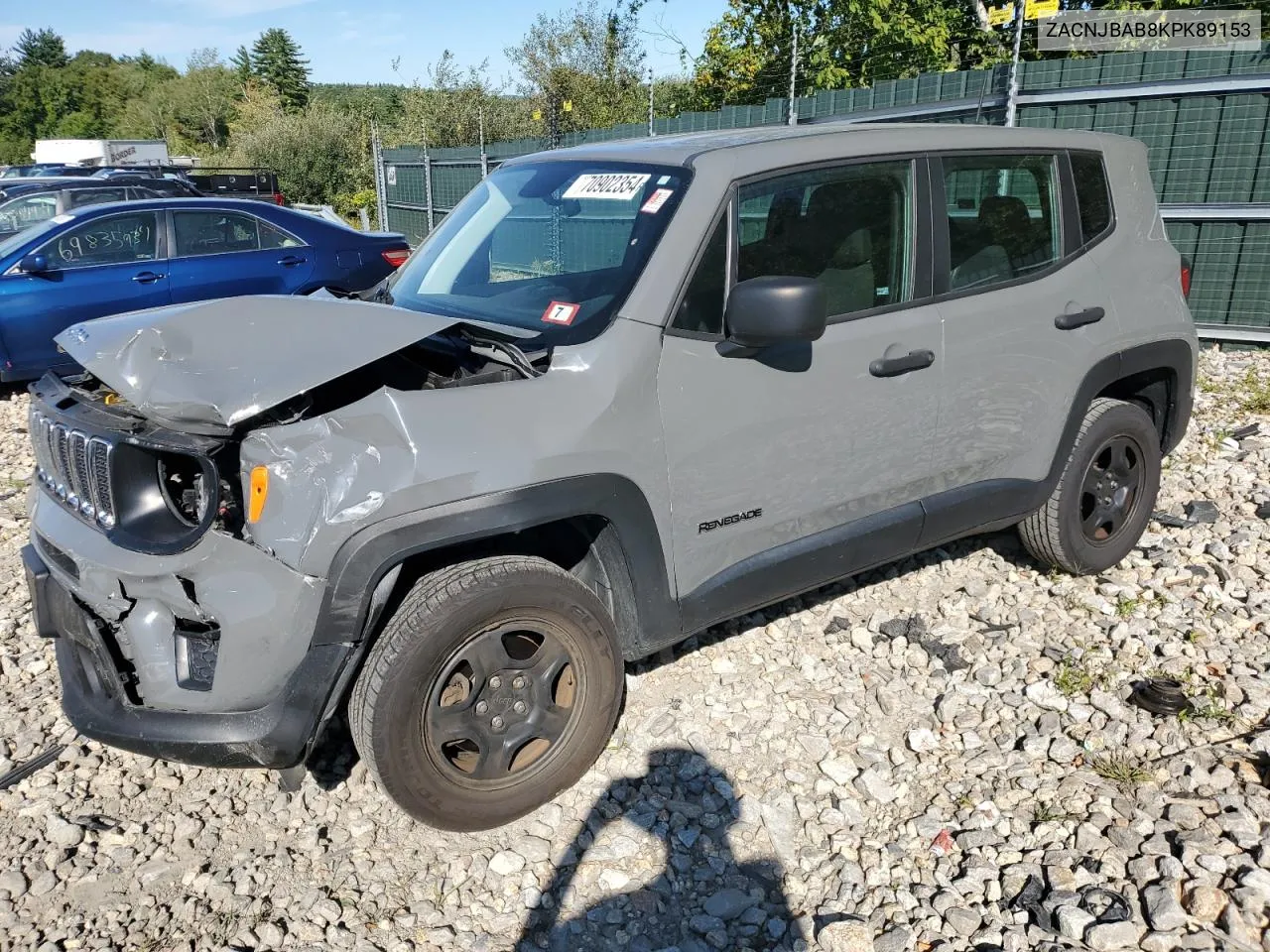 ZACNJBAB8KPK89153 2019 Jeep Renegade Sport