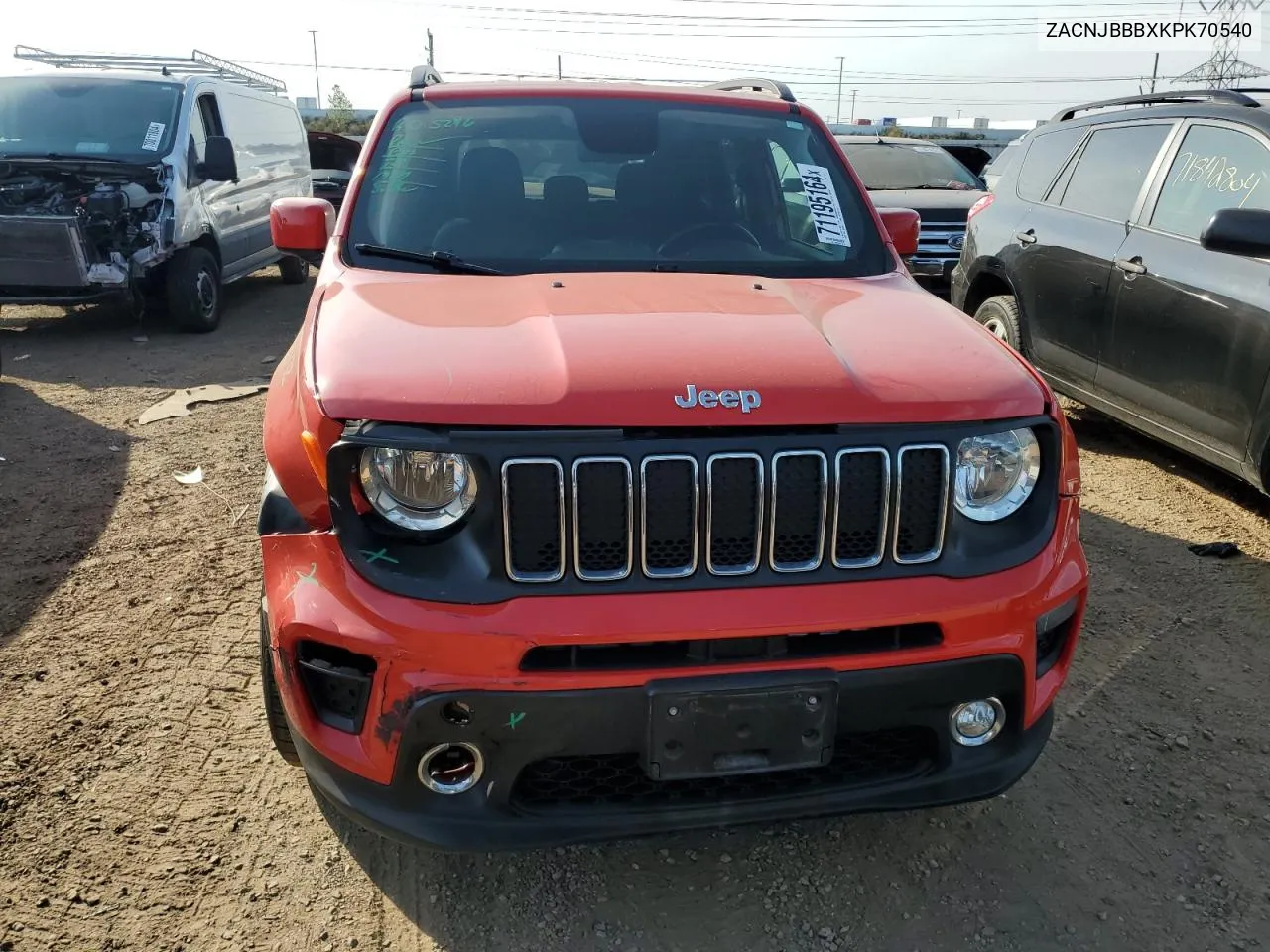 2019 Jeep Renegade Latitude VIN: ZACNJBBBXKPK70540 Lot: 71195164