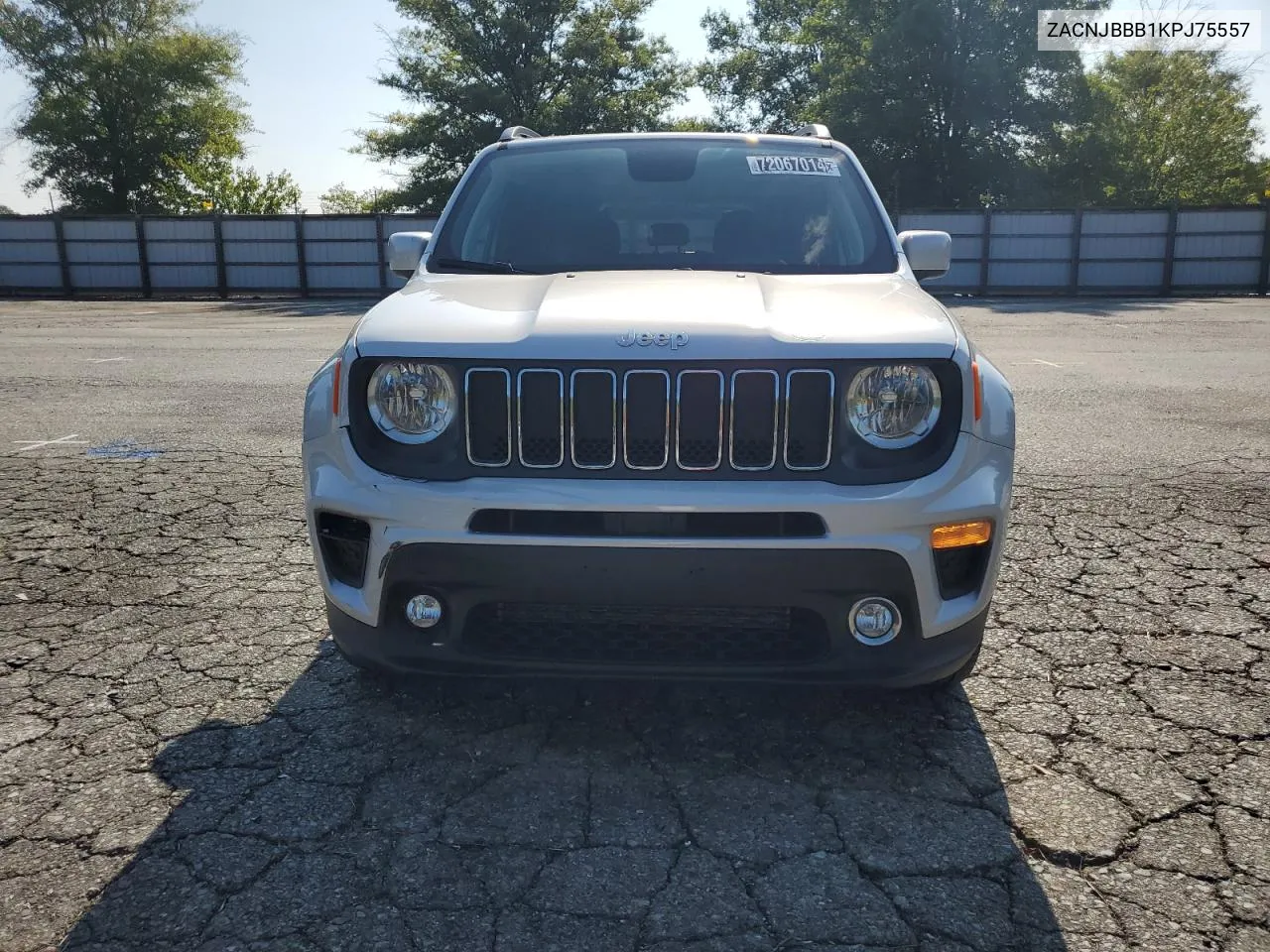 2019 Jeep Renegade Latitude VIN: ZACNJBBB1KPJ75557 Lot: 72067014