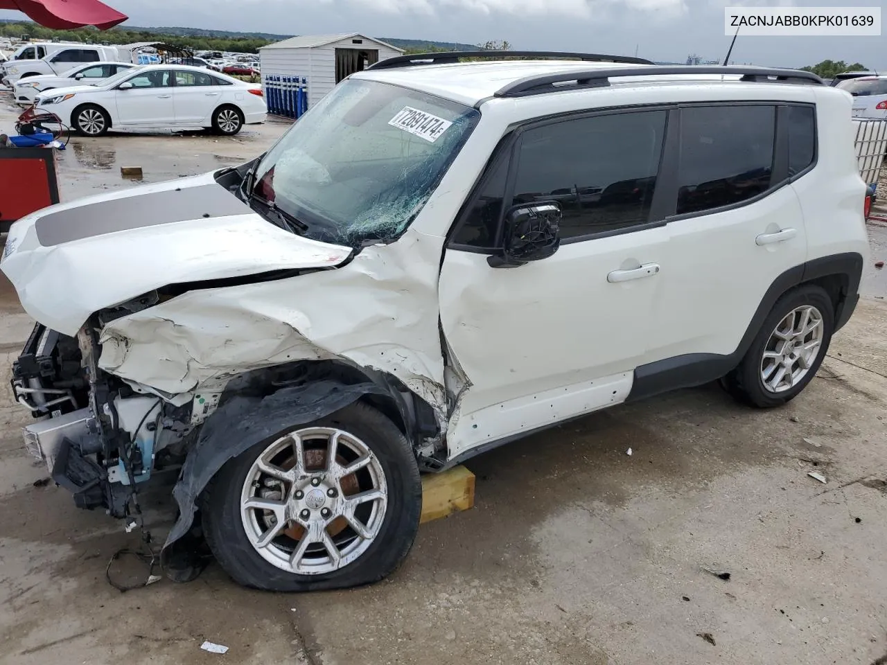 2019 Jeep Renegade Latitude VIN: ZACNJABB0KPK01639 Lot: 72691474