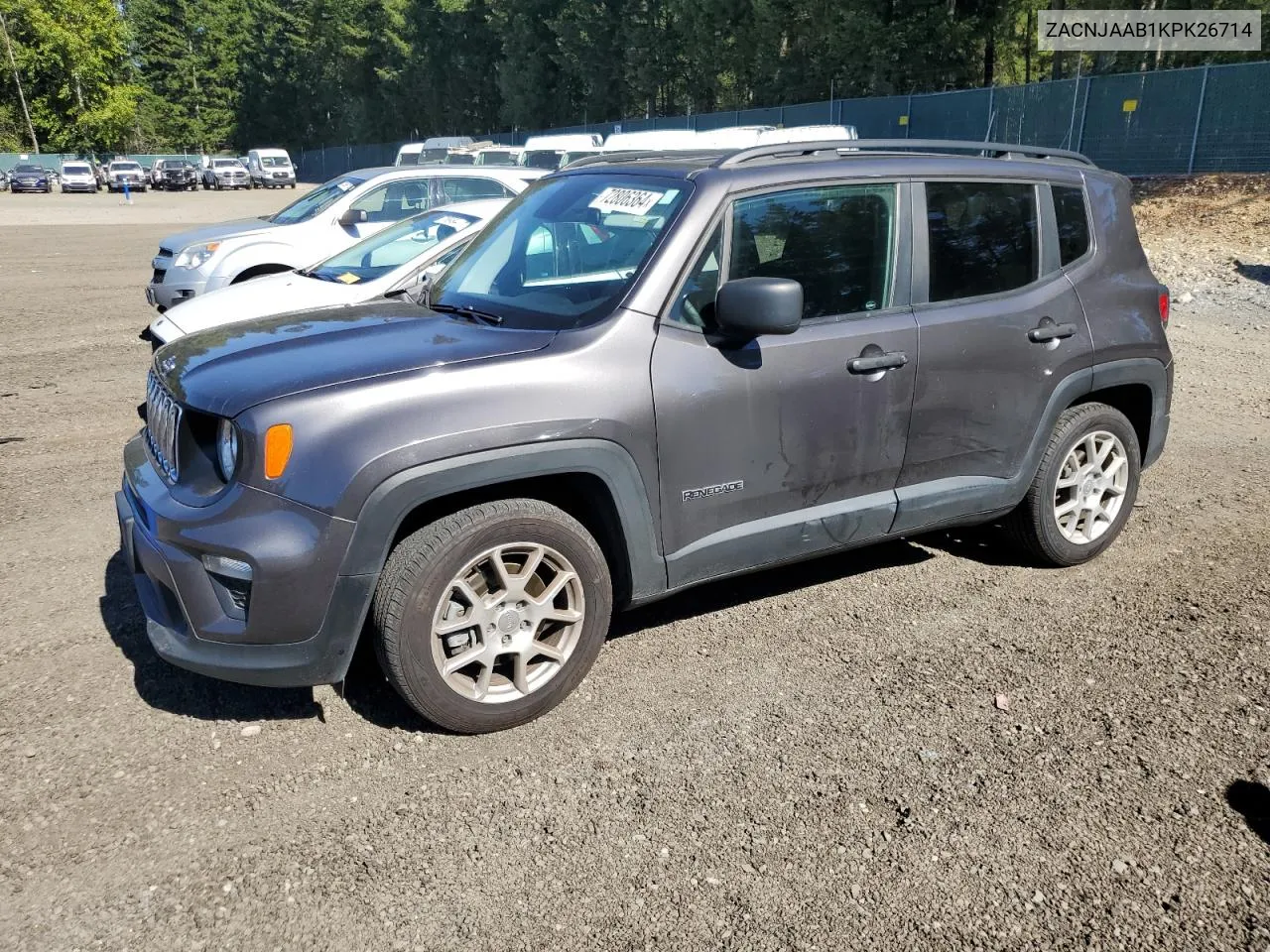 2019 Jeep Renegade Sport VIN: ZACNJAAB1KPK26714 Lot: 72806364