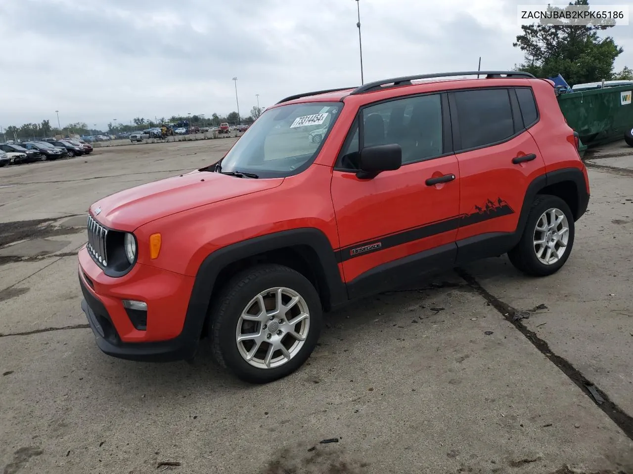 2019 Jeep Renegade Sport VIN: ZACNJBAB2KPK65186 Lot: 73314454