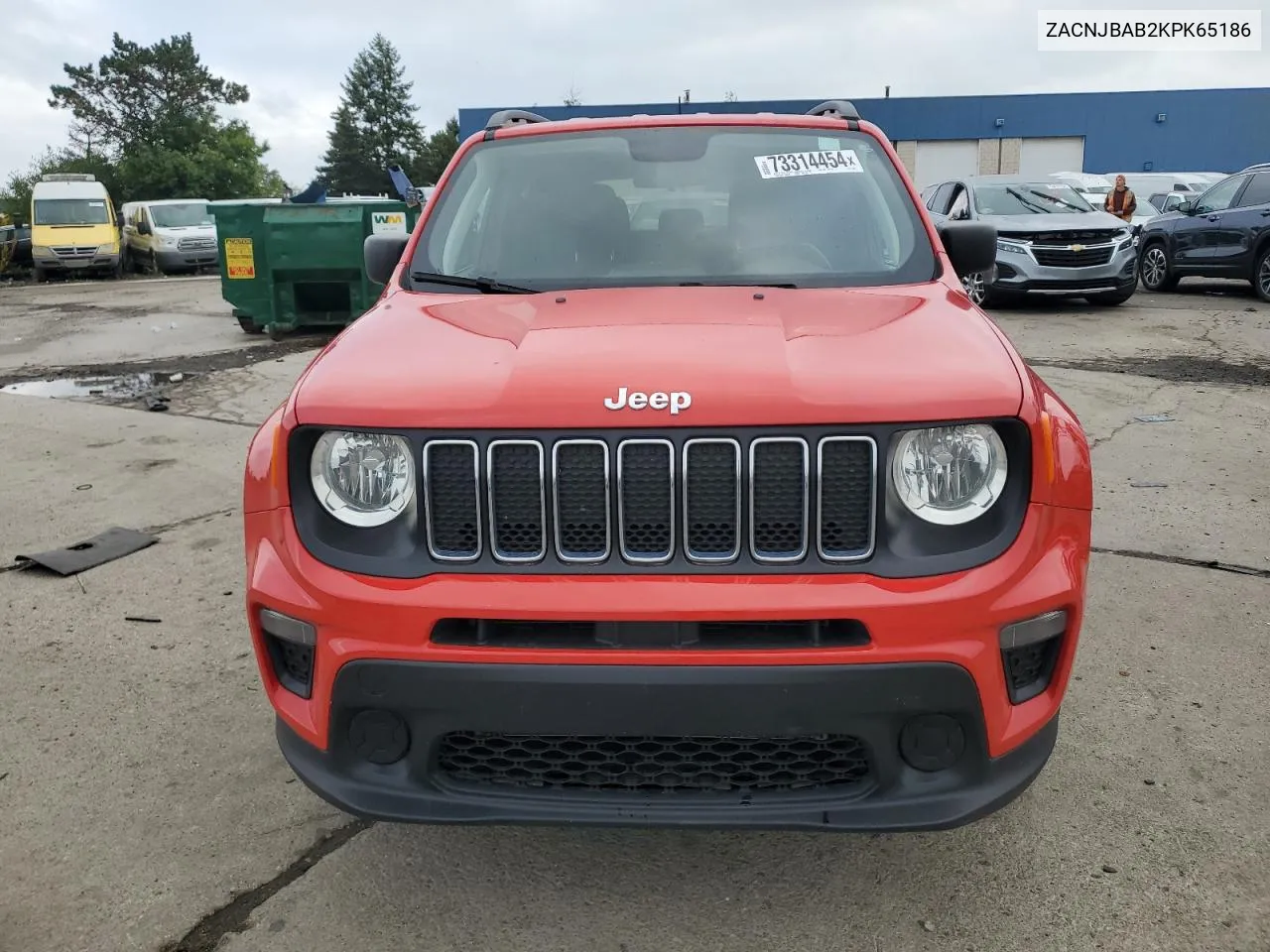 2019 Jeep Renegade Sport VIN: ZACNJBAB2KPK65186 Lot: 73314454