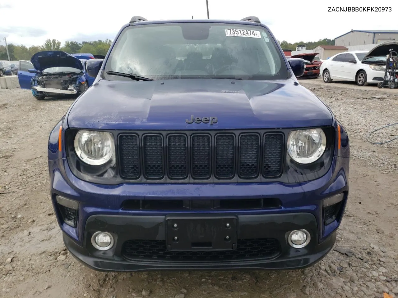 2019 Jeep Renegade Latitude VIN: ZACNJBBB0KPK20973 Lot: 73512474