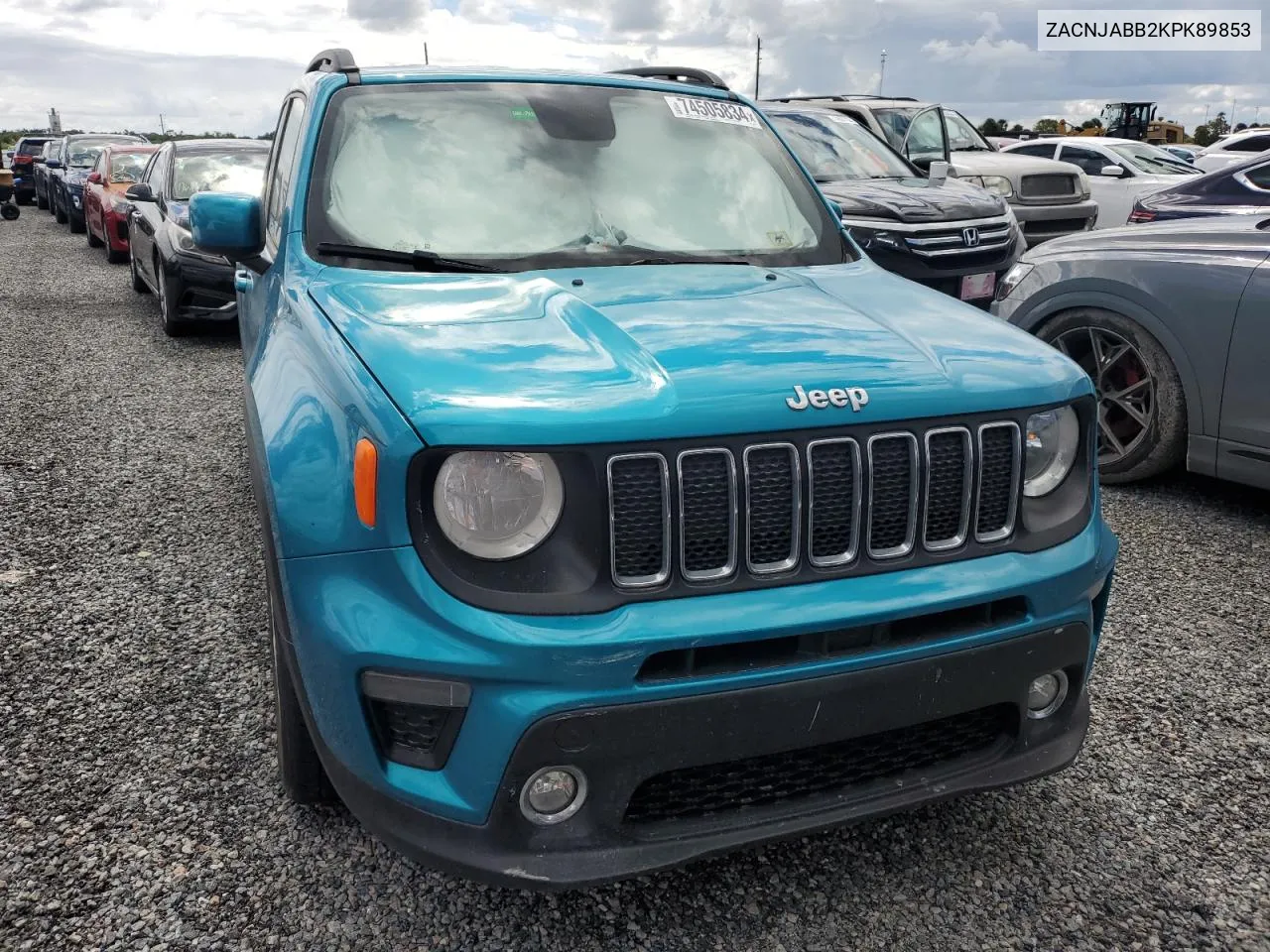 2019 Jeep Renegade Latitude VIN: ZACNJABB2KPK89853 Lot: 74505834