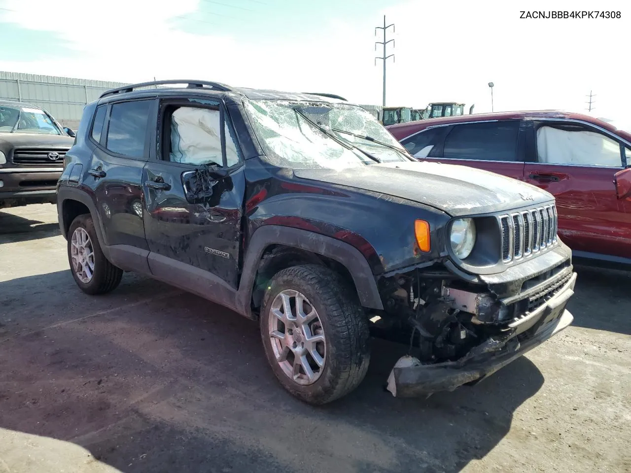 2019 Jeep Renegade Latitude VIN: ZACNJBBB4KPK74308 Lot: 74769124