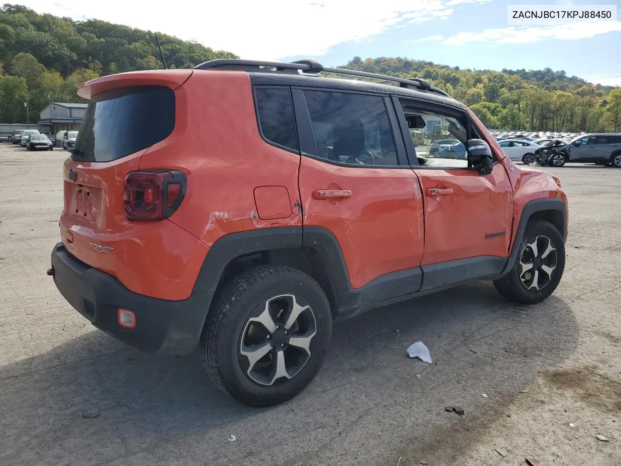 2019 Jeep Renegade Trailhawk VIN: ZACNJBC17KPJ88450 Lot: 75264894