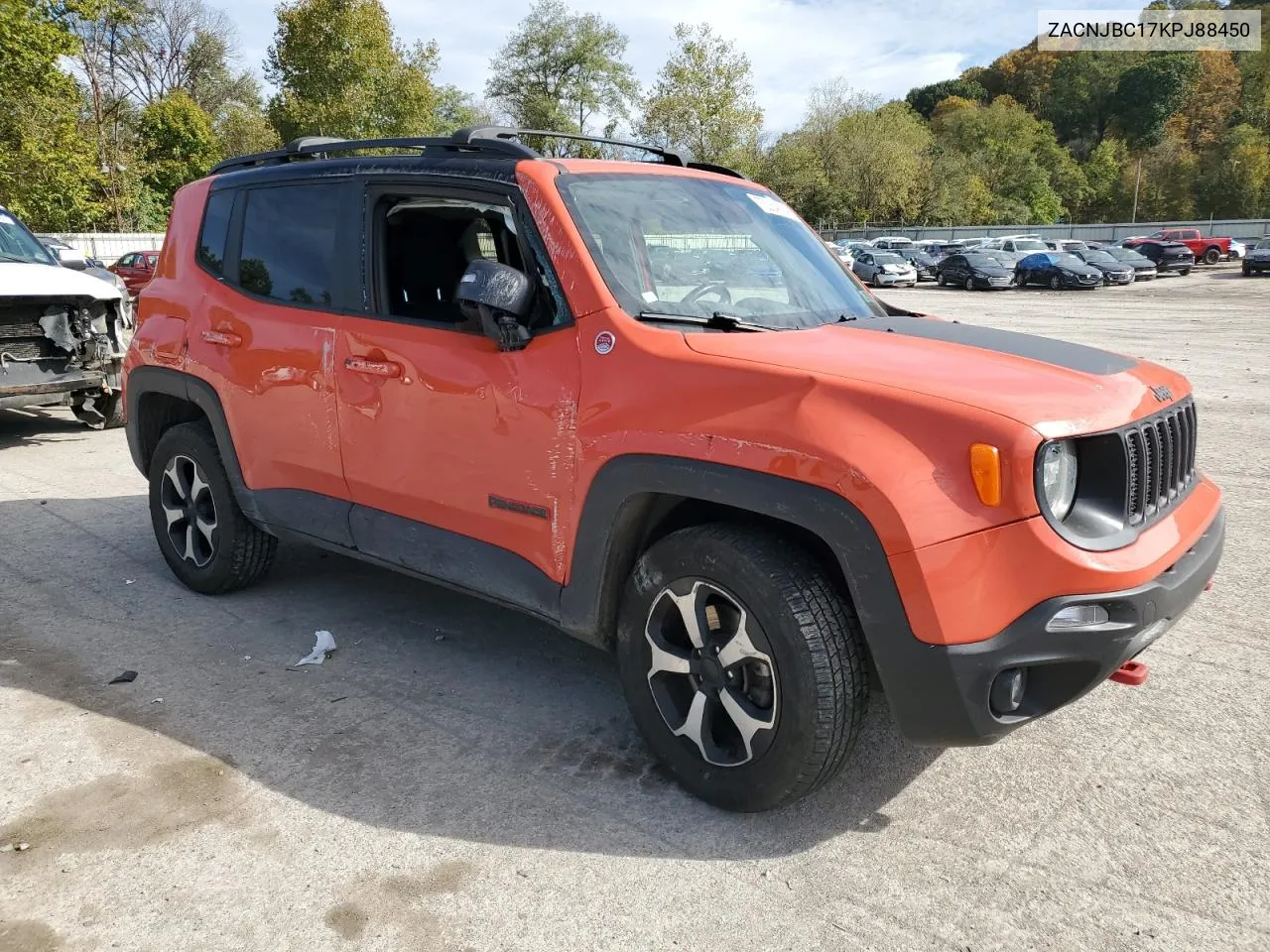 2019 Jeep Renegade Trailhawk VIN: ZACNJBC17KPJ88450 Lot: 75264894