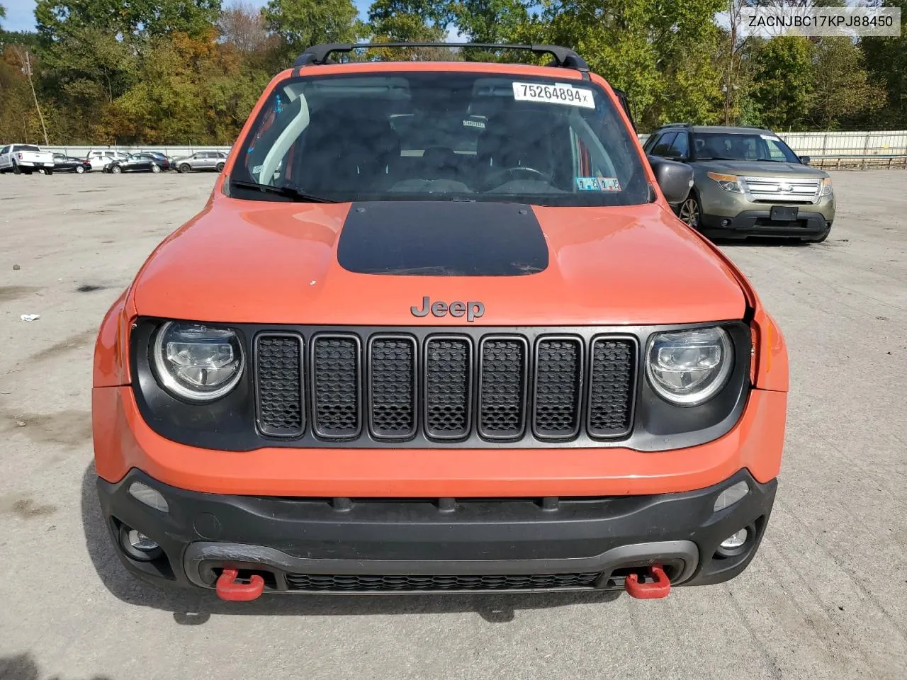 2019 Jeep Renegade Trailhawk VIN: ZACNJBC17KPJ88450 Lot: 75264894