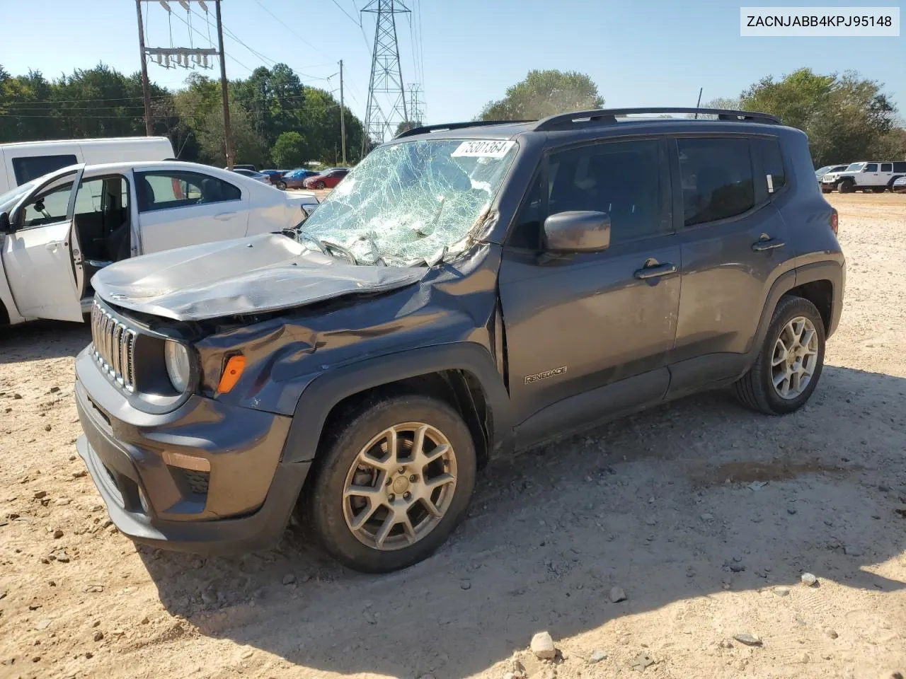 2019 Jeep Renegade Latitude VIN: ZACNJABB4KPJ95148 Lot: 75301364