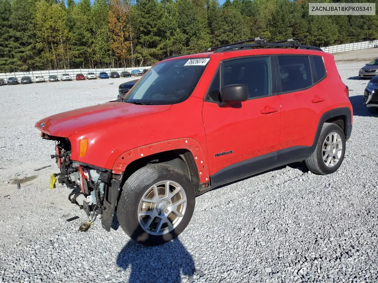 2019 Jeep Renegade Sport VIN: ZACNJBA18KPK05341 Lot: 76026074