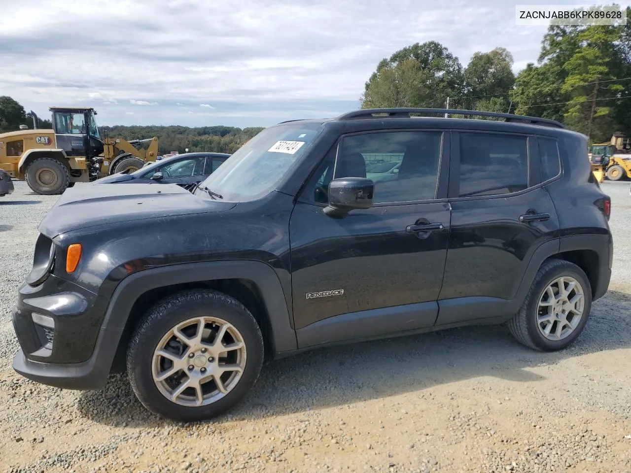 2019 Jeep Renegade Latitude VIN: ZACNJABB6KPK89628 Lot: 76311424