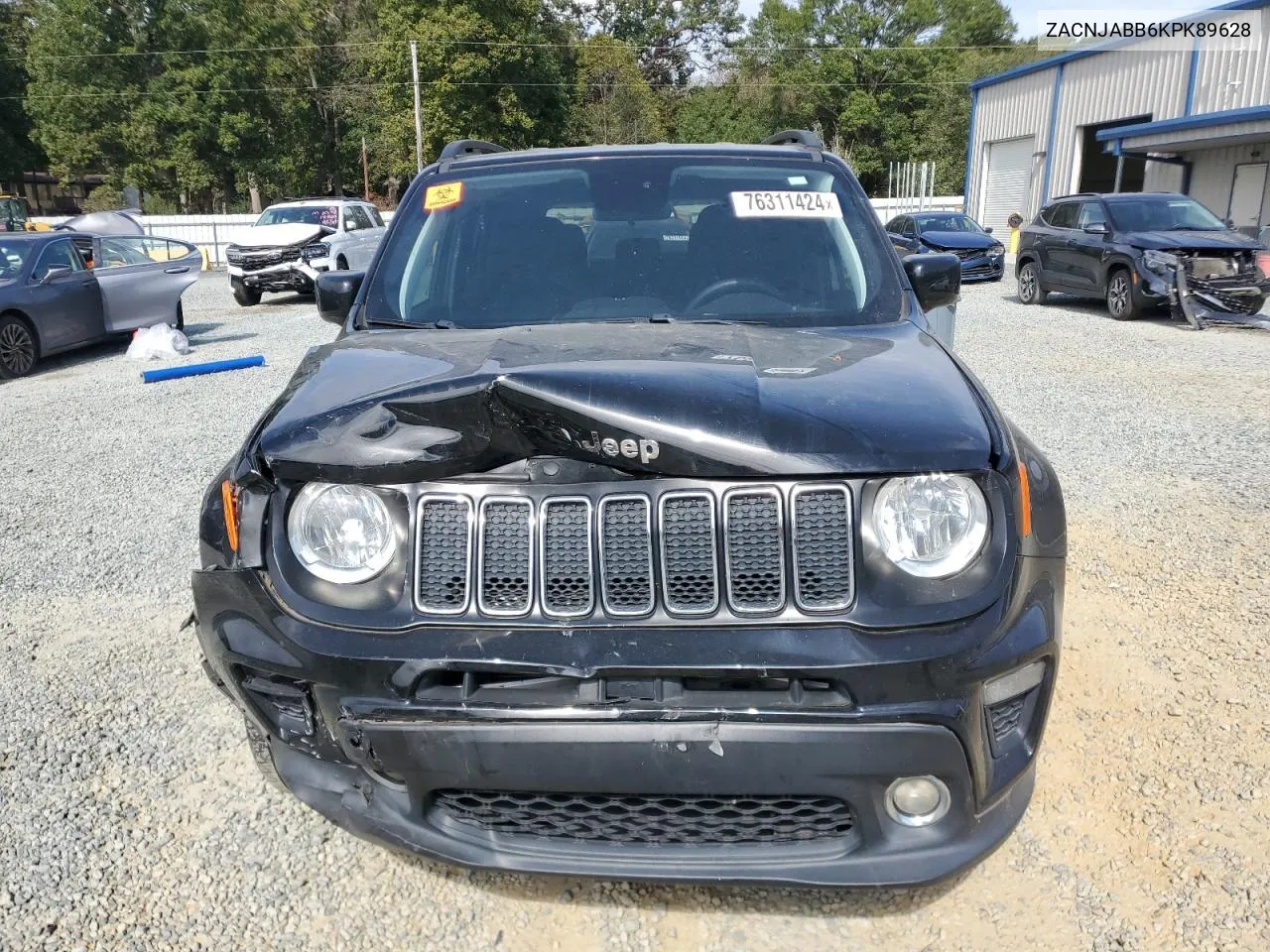 2019 Jeep Renegade Latitude VIN: ZACNJABB6KPK89628 Lot: 76311424