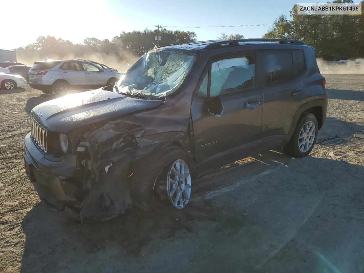 2019 Jeep Renegade Latitude VIN: ZACNJABB1KPK51496 Lot: 76416454