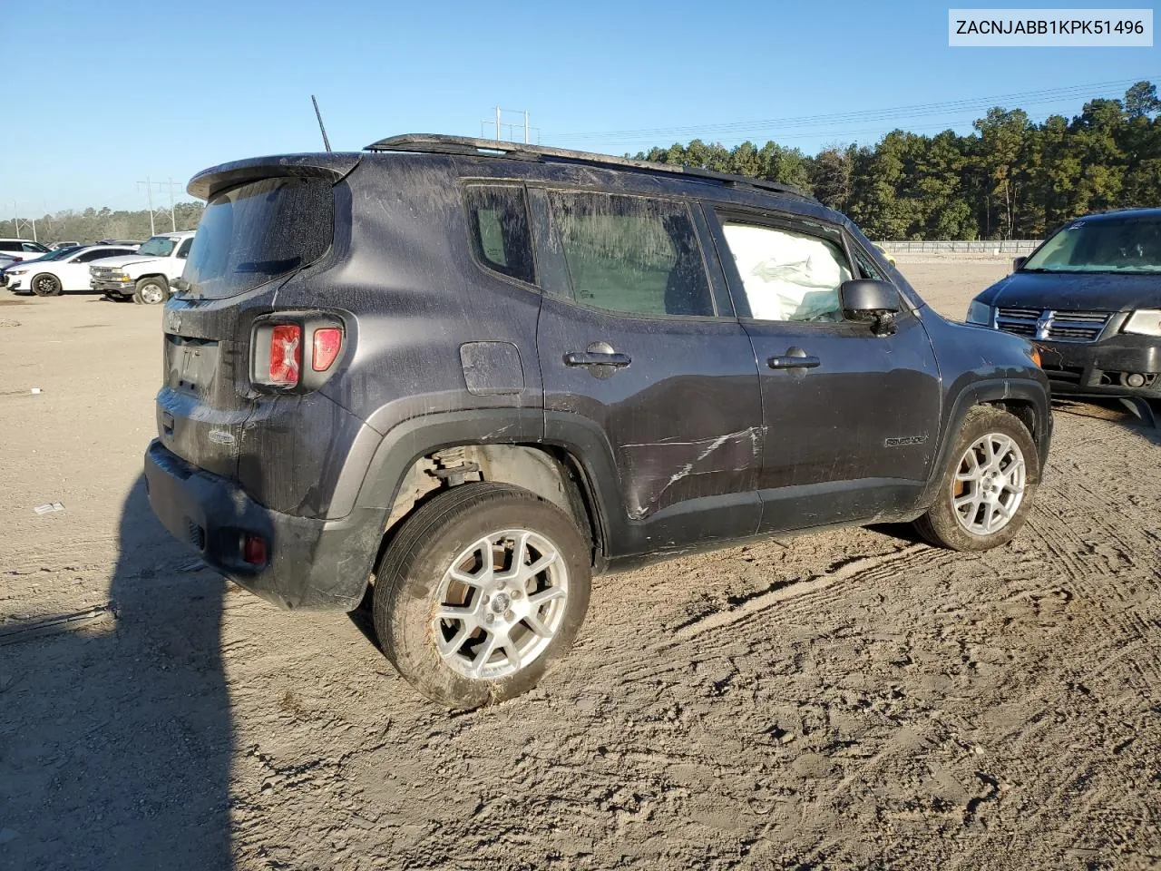 2019 Jeep Renegade Latitude VIN: ZACNJABB1KPK51496 Lot: 76416454