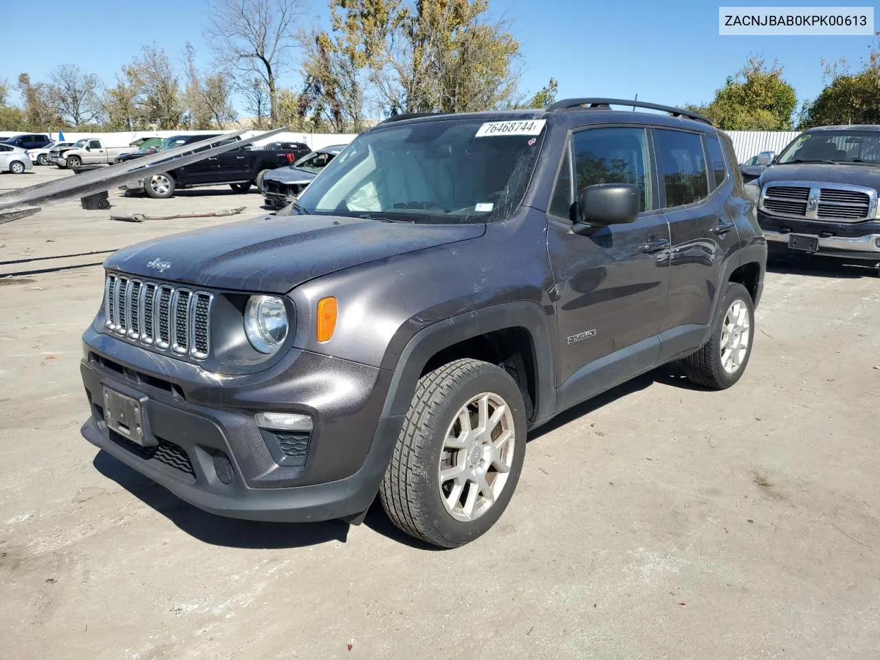 2019 Jeep Renegade Sport VIN: ZACNJBAB0KPK00613 Lot: 76468744