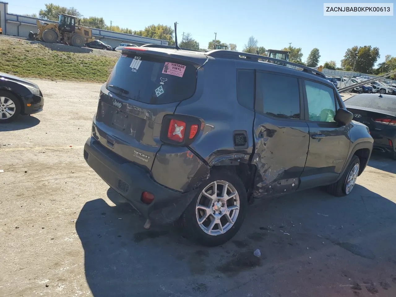 2019 Jeep Renegade Sport VIN: ZACNJBAB0KPK00613 Lot: 76468744