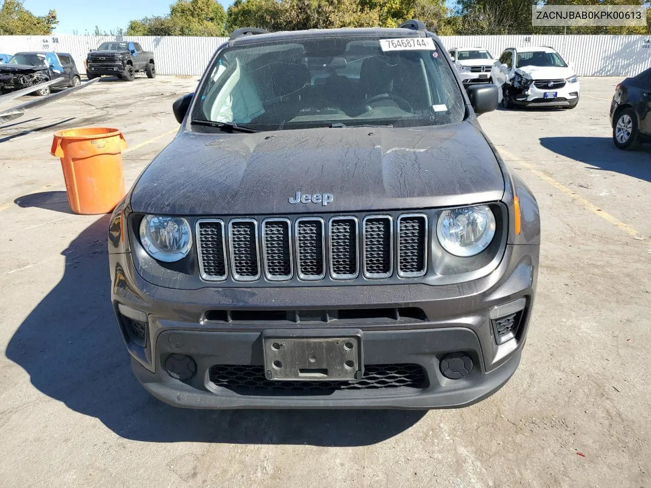 2019 Jeep Renegade Sport VIN: ZACNJBAB0KPK00613 Lot: 76468744