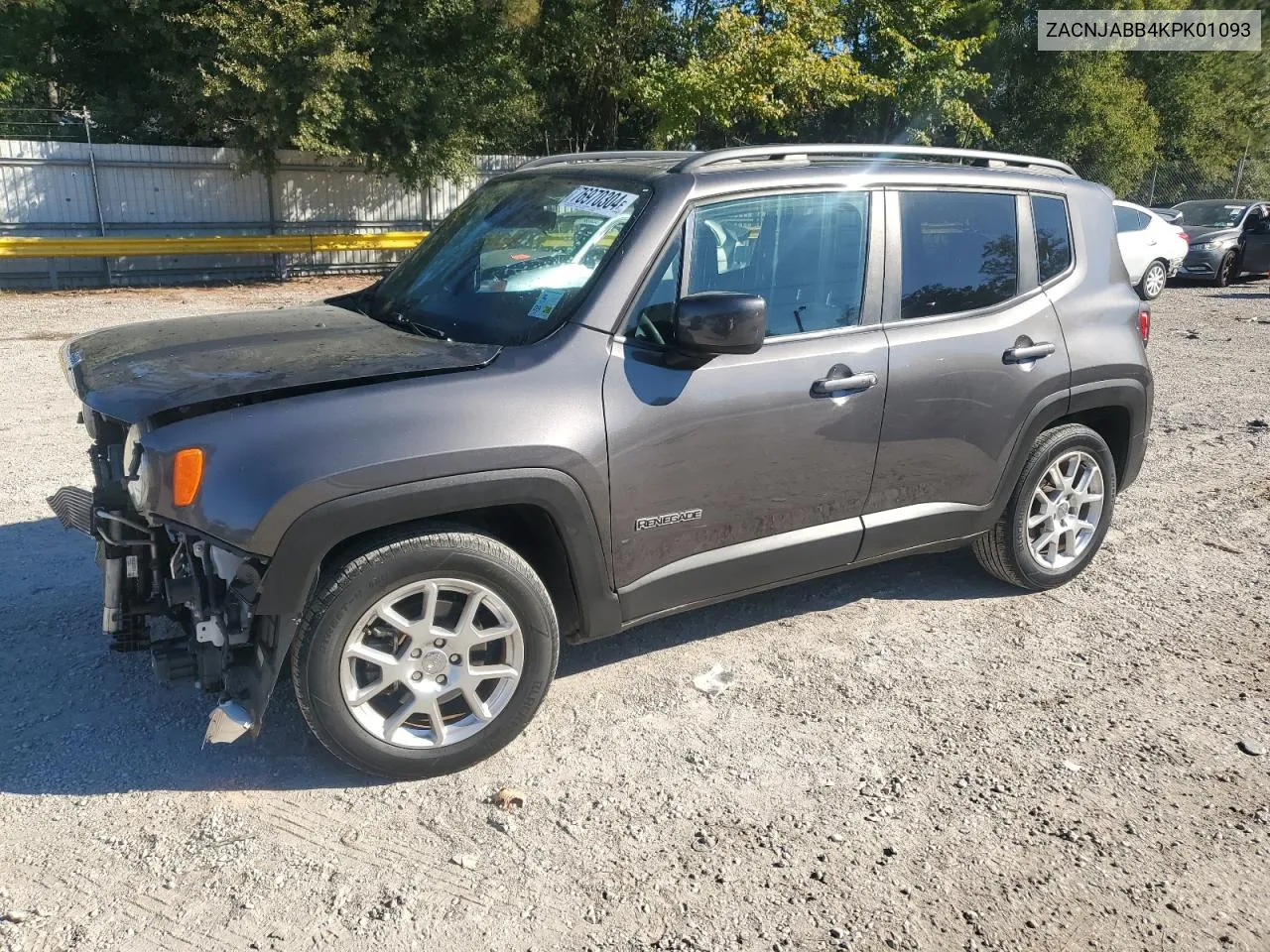 2019 Jeep Renegade Latitude VIN: ZACNJABB4KPK01093 Lot: 76970304