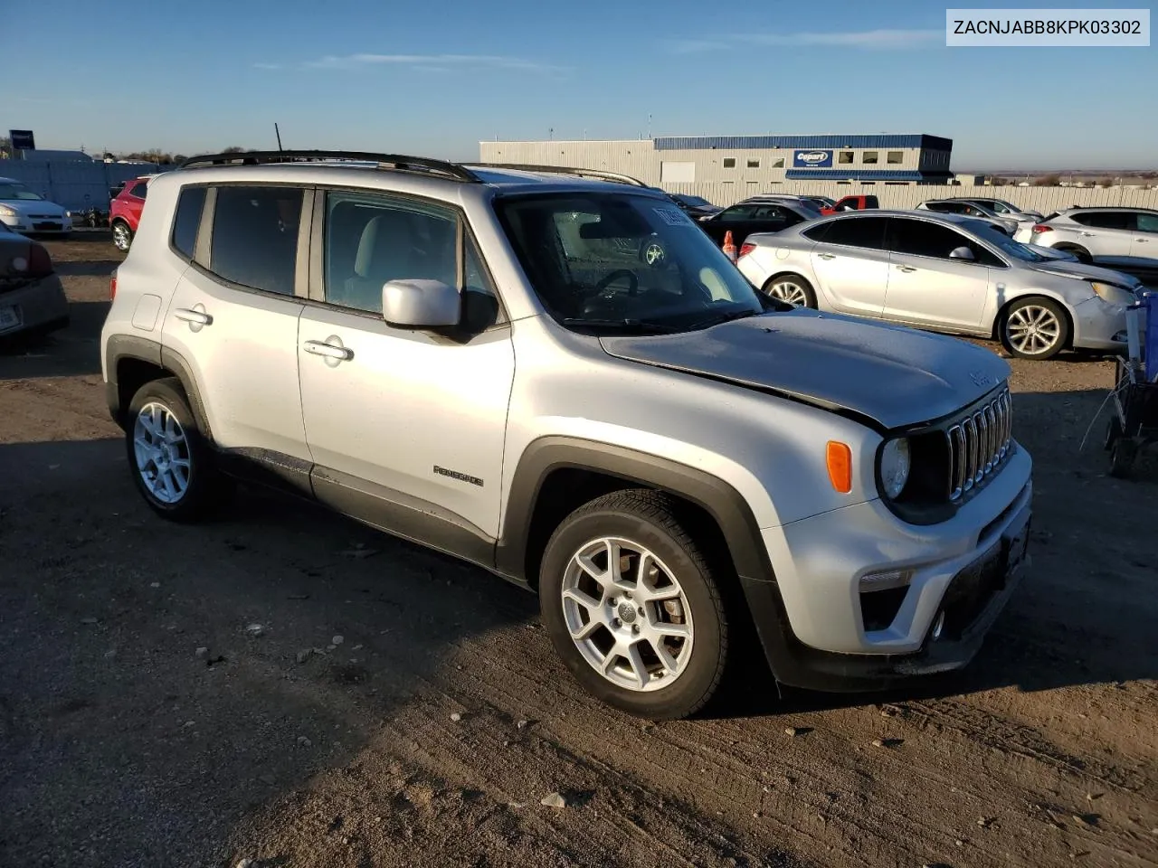 ZACNJABB8KPK03302 2019 Jeep Renegade Latitude