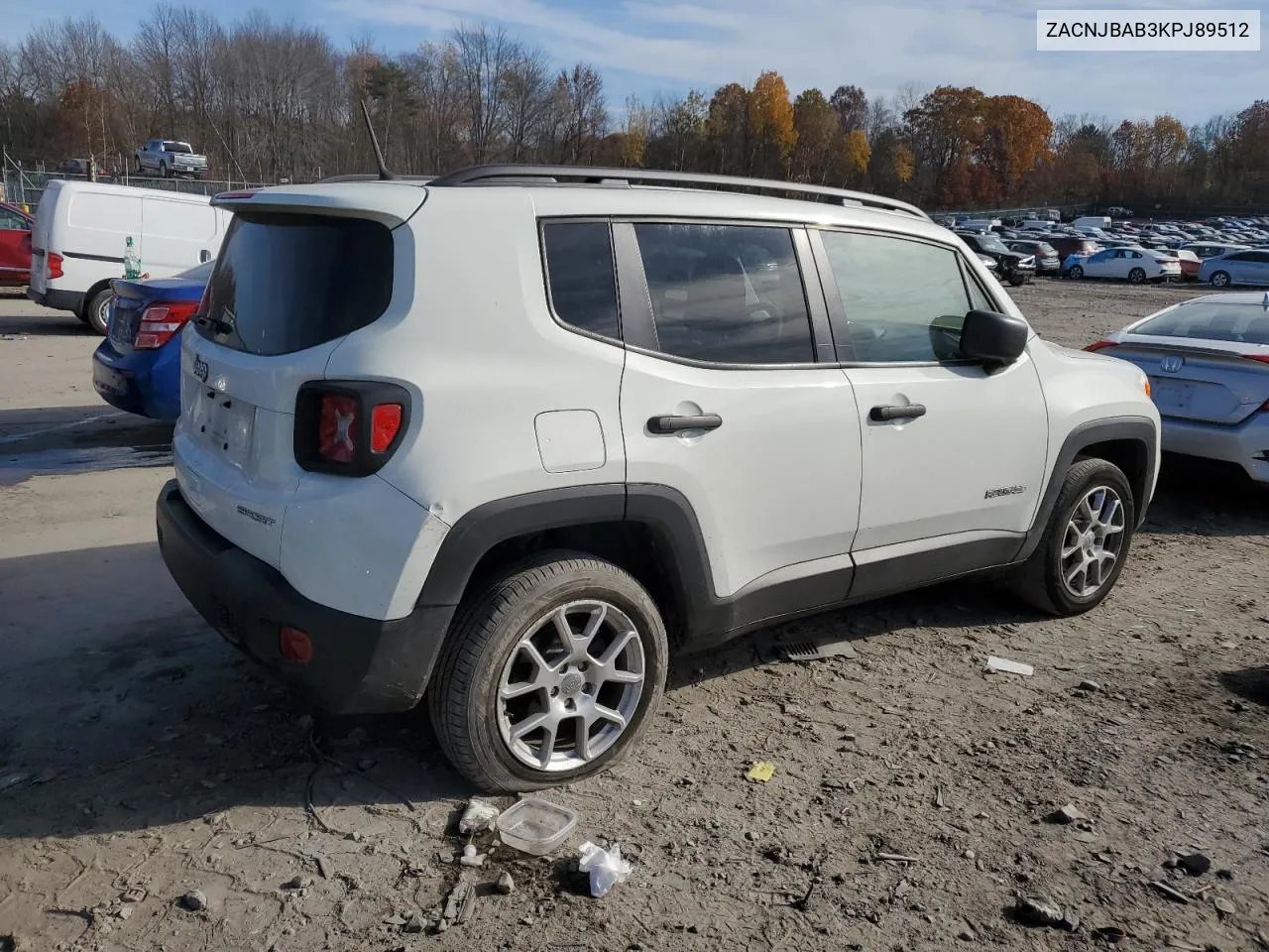 2019 Jeep Renegade Sport VIN: ZACNJBAB3KPJ89512 Lot: 78357724