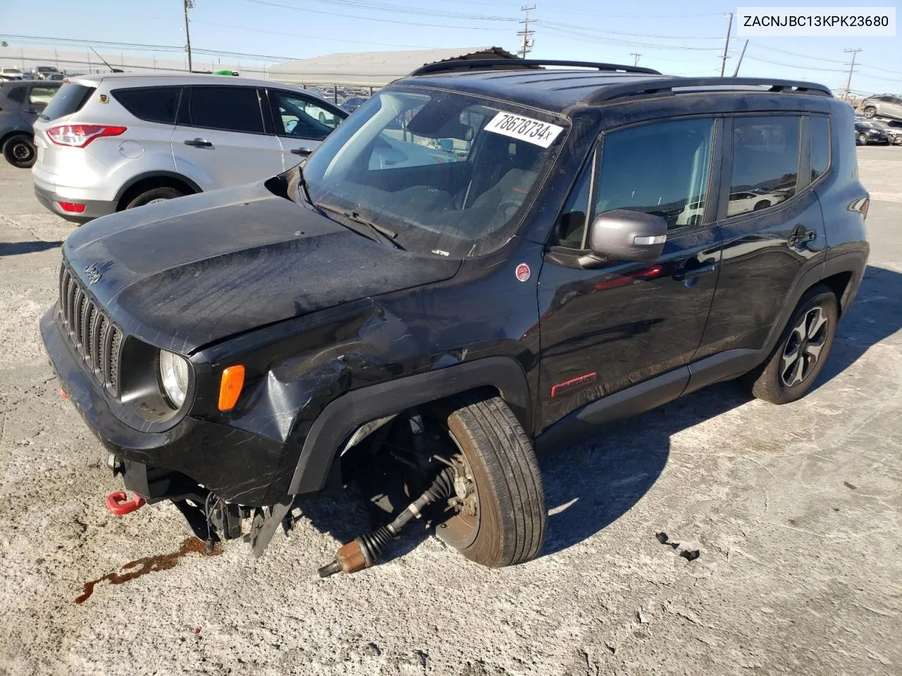 2019 Jeep Renegade Trailhawk VIN: ZACNJBC13KPK23680 Lot: 78678734