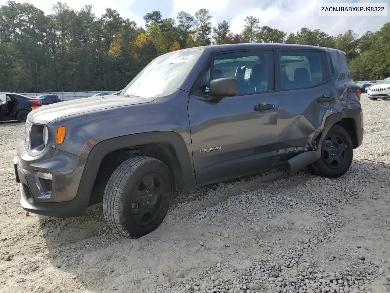 2019 Jeep Renegade Sport VIN: ZACNJBABXKPJ98322 Lot: 79409944