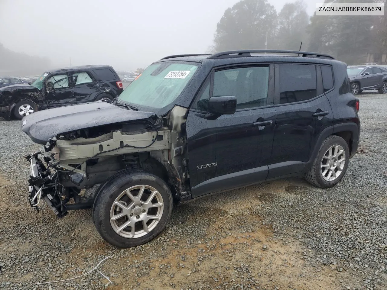 2019 Jeep Renegade Latitude VIN: ZACNJABB8KPK86679 Lot: 79513754