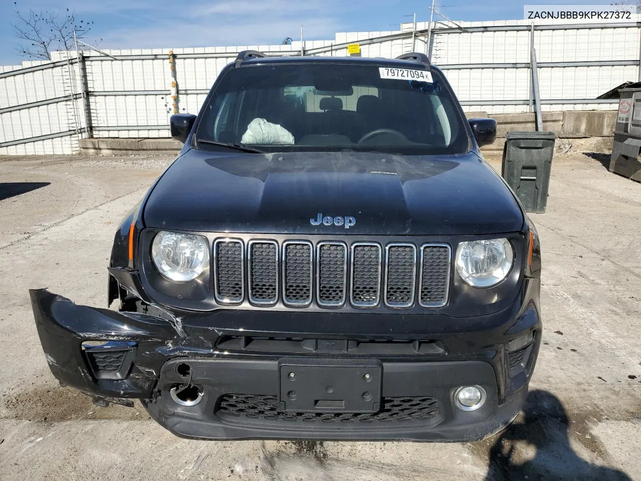 2019 Jeep Renegade Latitude VIN: ZACNJBBB9KPK27372 Lot: 79727094