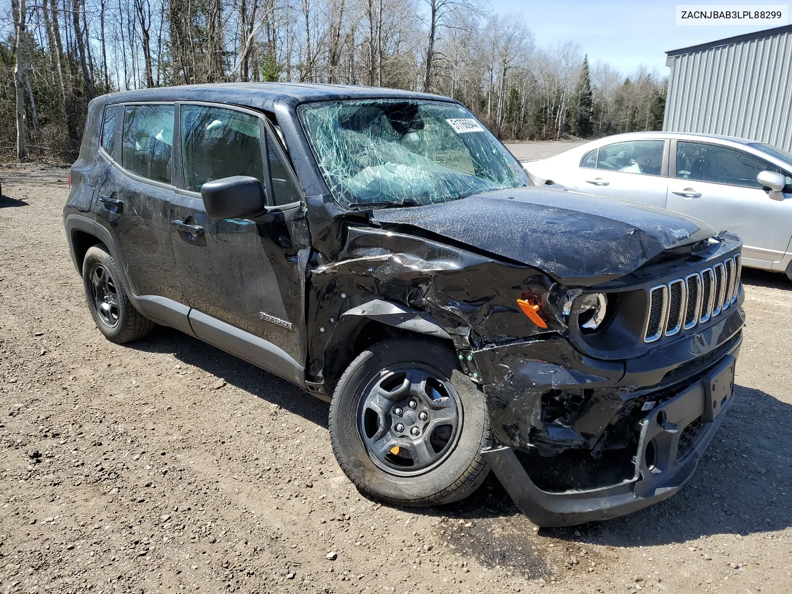 2020 Jeep Renegade Sport VIN: ZACNJBAB3LPL88299 Lot: 51766944