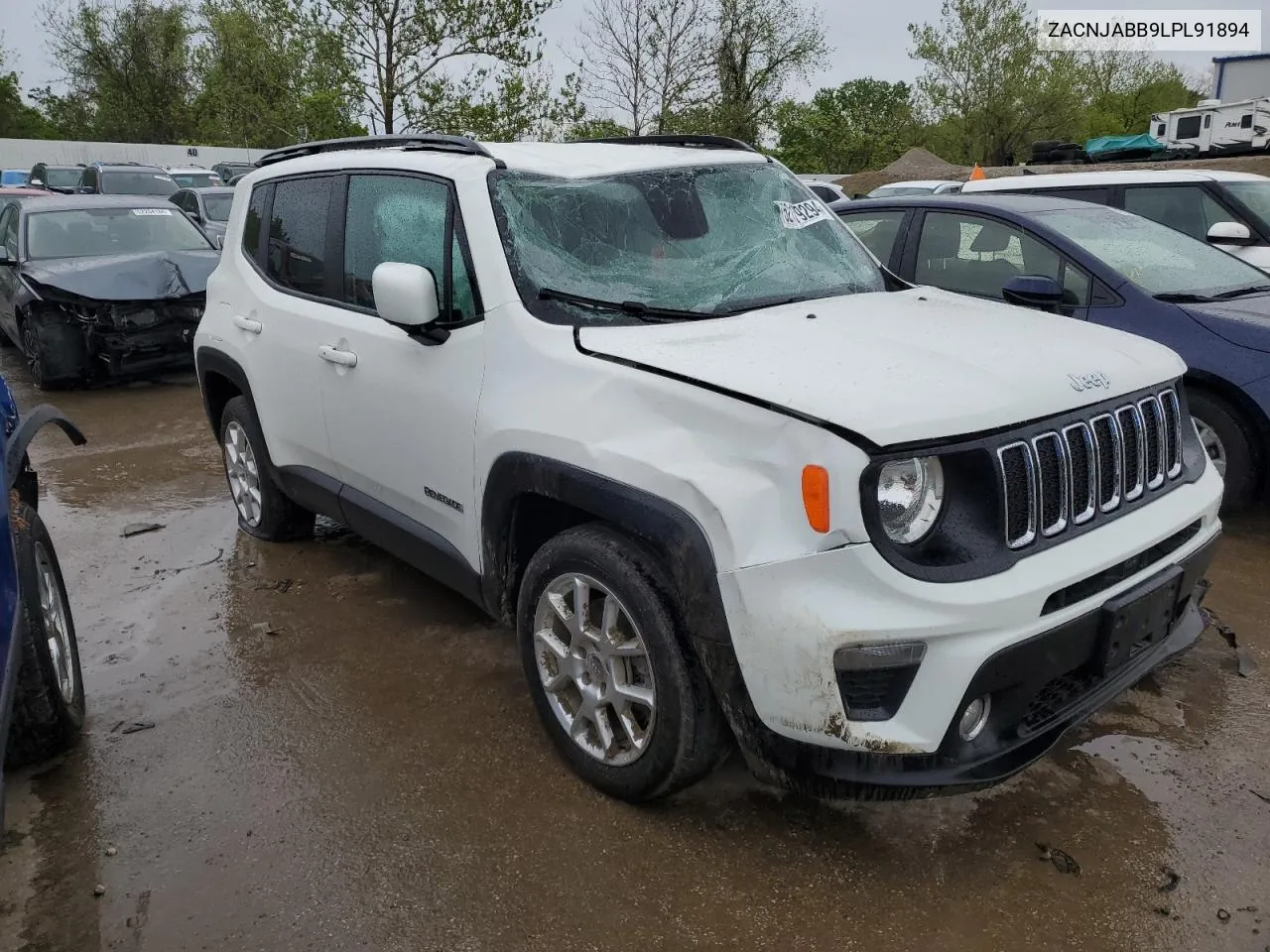 2020 Jeep Renegade Latitude VIN: ZACNJABB9LPL91894 Lot: 52179294