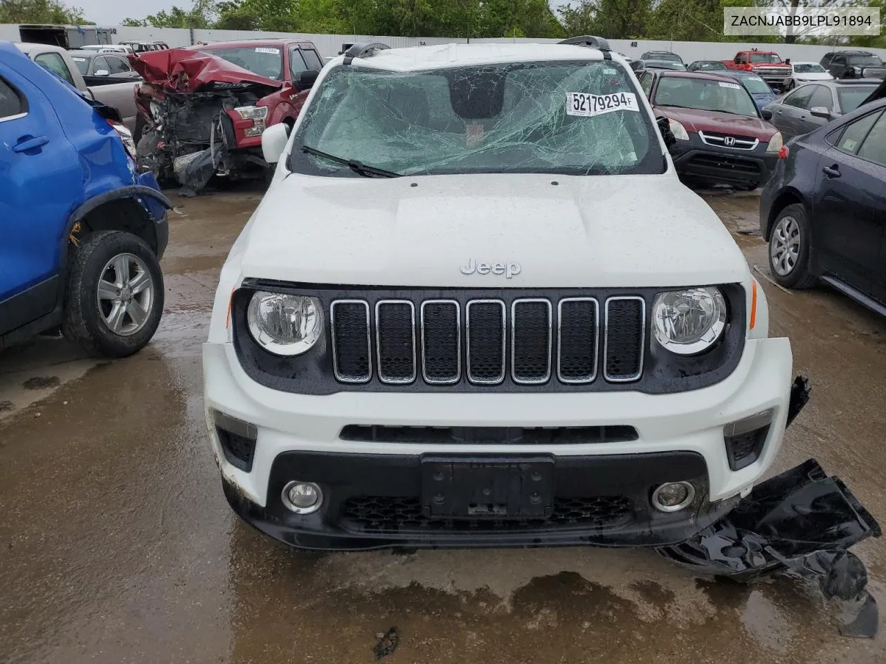 2020 Jeep Renegade Latitude VIN: ZACNJABB9LPL91894 Lot: 52179294