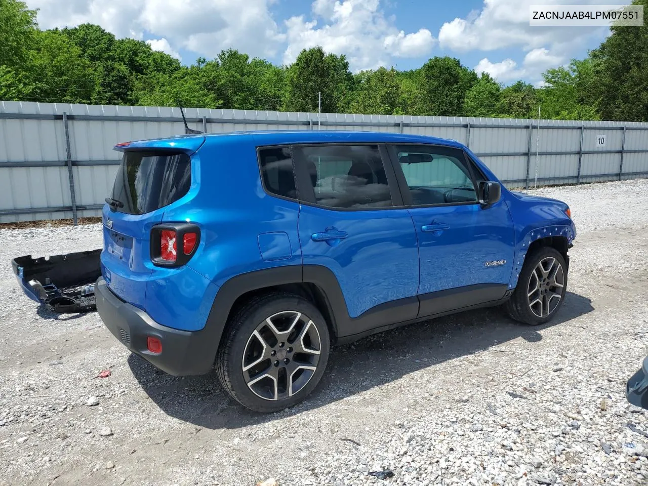 2020 Jeep Renegade Sport VIN: ZACNJAAB4LPM07551 Lot: 52224764