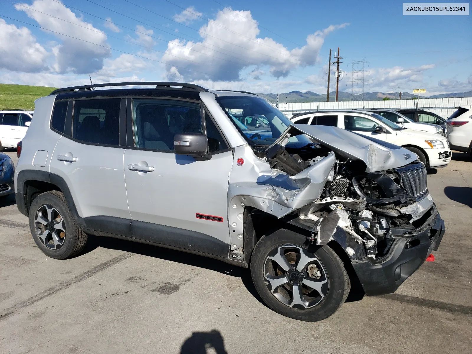 2020 Jeep Renegade Trailhawk VIN: ZACNJBC15LPL62341 Lot: 54962454