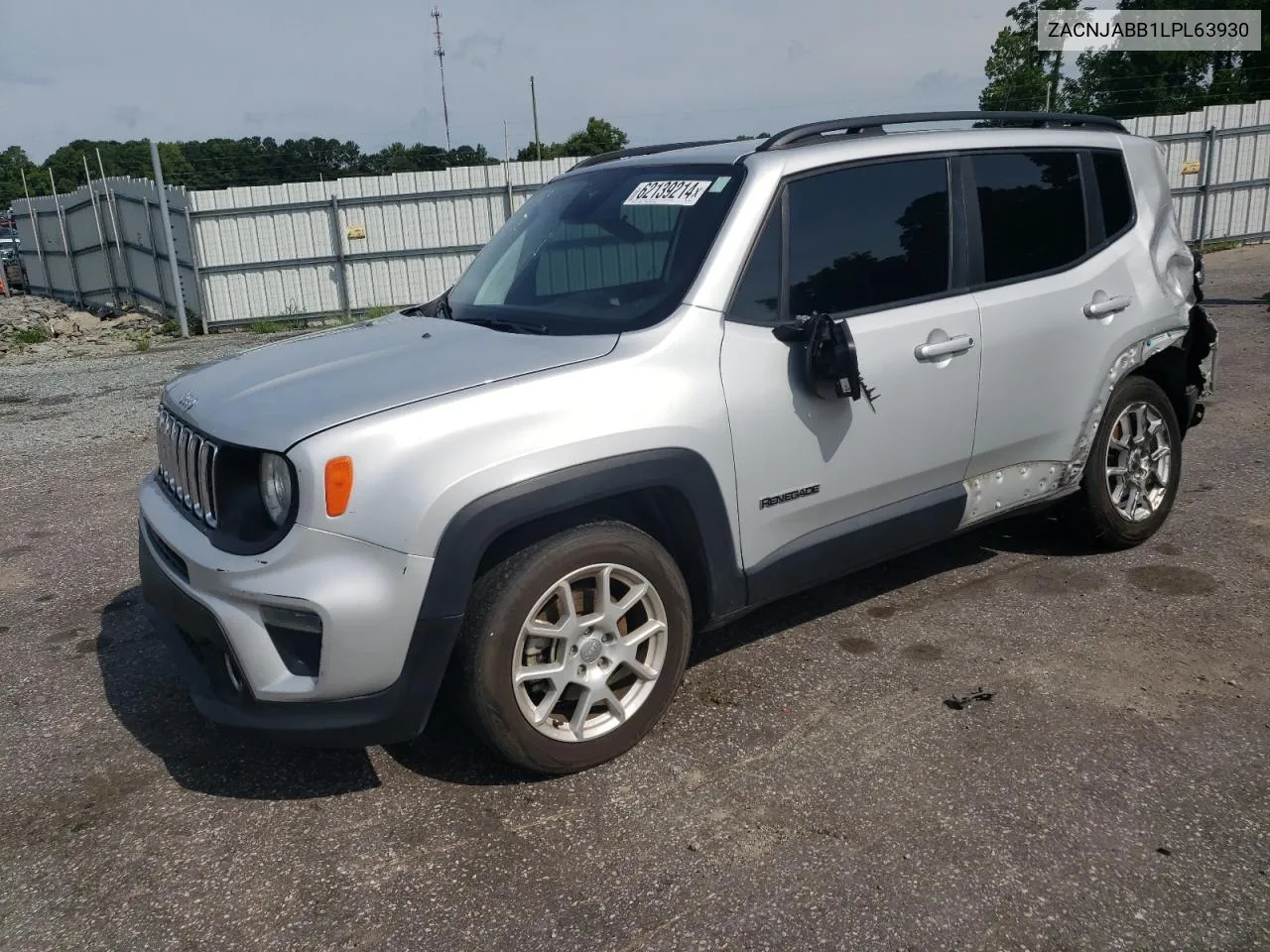 2020 Jeep Renegade Latitude VIN: ZACNJABB1LPL63930 Lot: 62139214