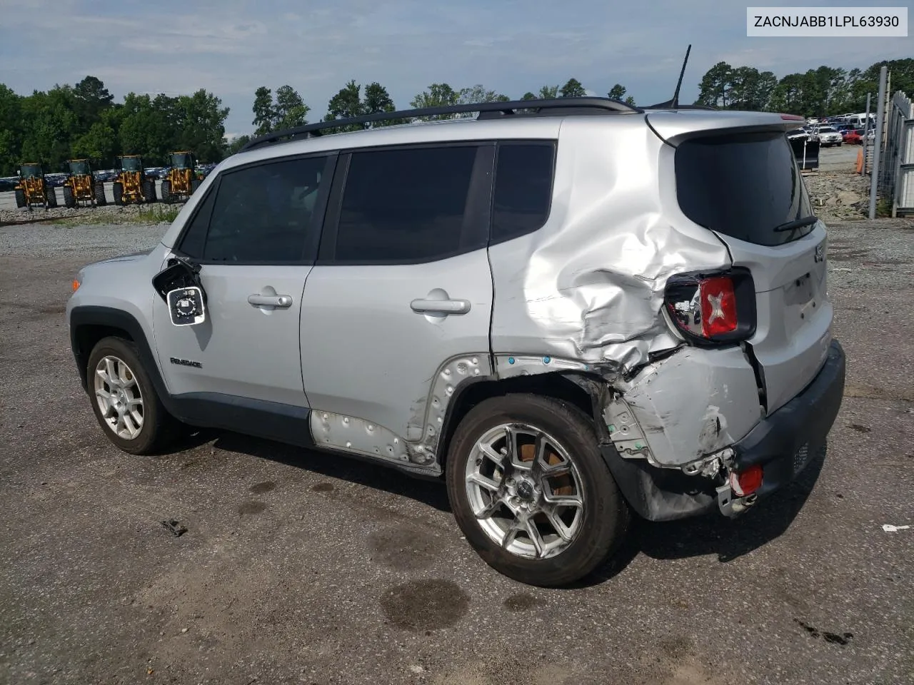 2020 Jeep Renegade Latitude VIN: ZACNJABB1LPL63930 Lot: 62139214