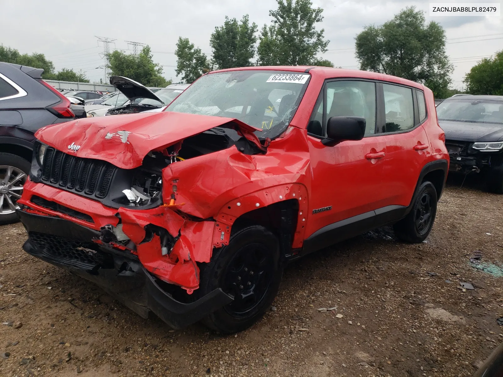 2020 Jeep Renegade Sport VIN: ZACNJBAB8LPL82479 Lot: 62233864