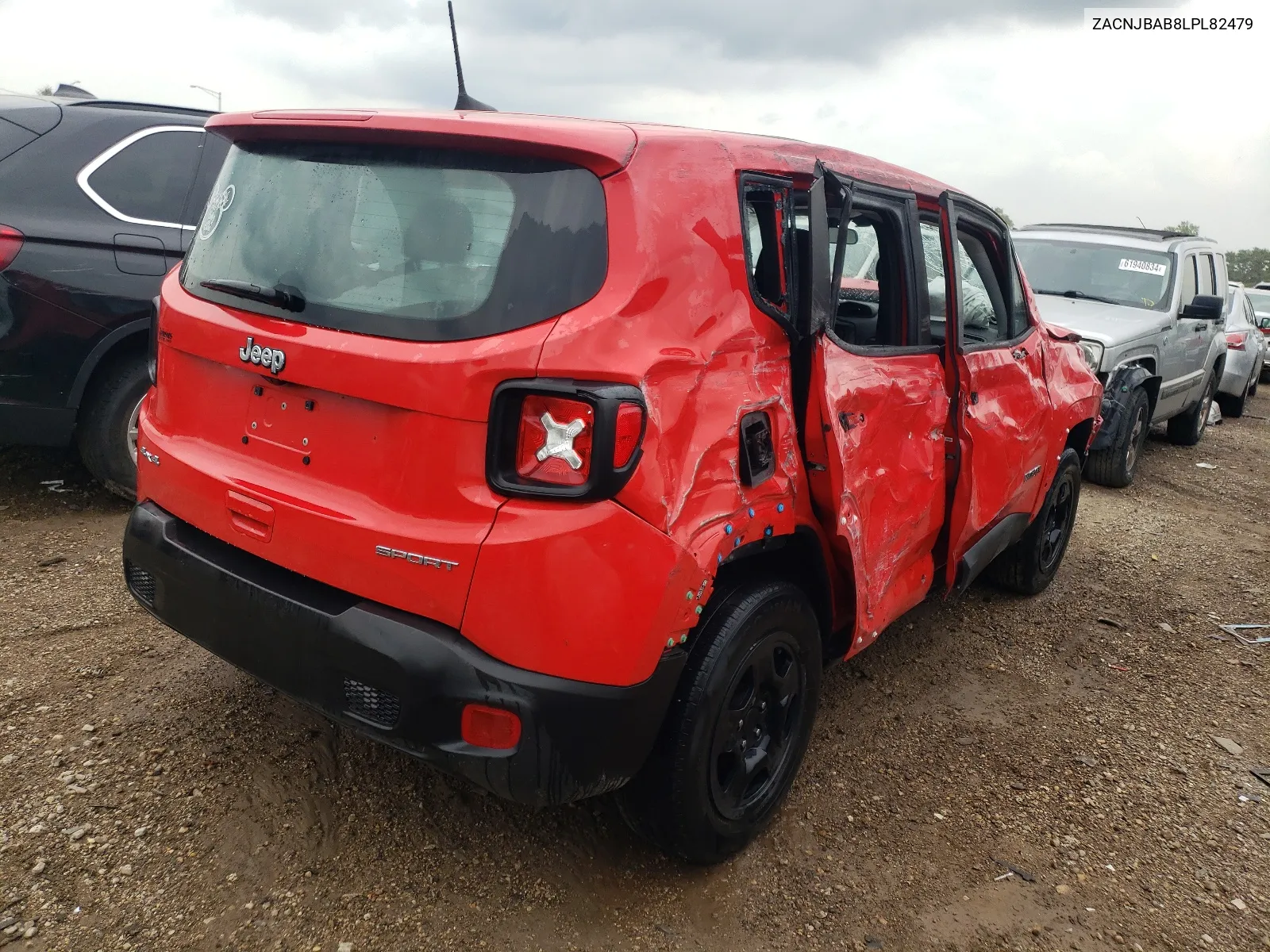 2020 Jeep Renegade Sport VIN: ZACNJBAB8LPL82479 Lot: 62233864