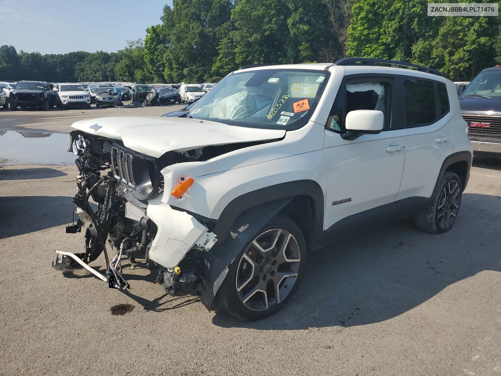 2020 Jeep Renegade Latitude VIN: ZACNJBBB4LPL71476 Lot: 62832874