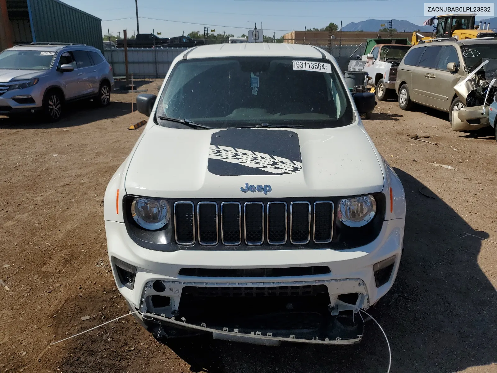 2020 Jeep Renegade Sport VIN: ZACNJBAB0LPL23832 Lot: 63113564