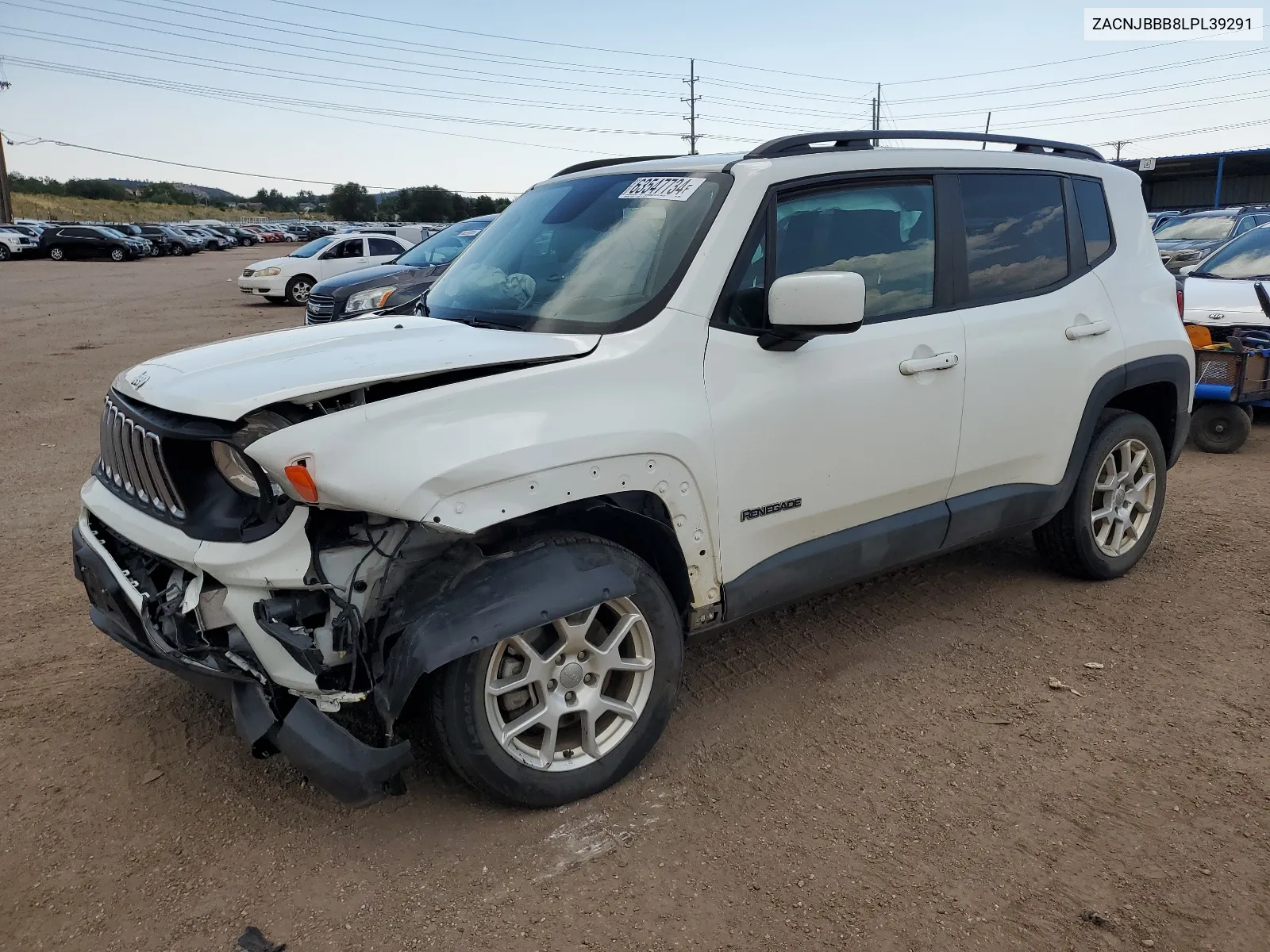 2020 Jeep Renegade Latitude VIN: ZACNJBBB8LPL39291 Lot: 63547734