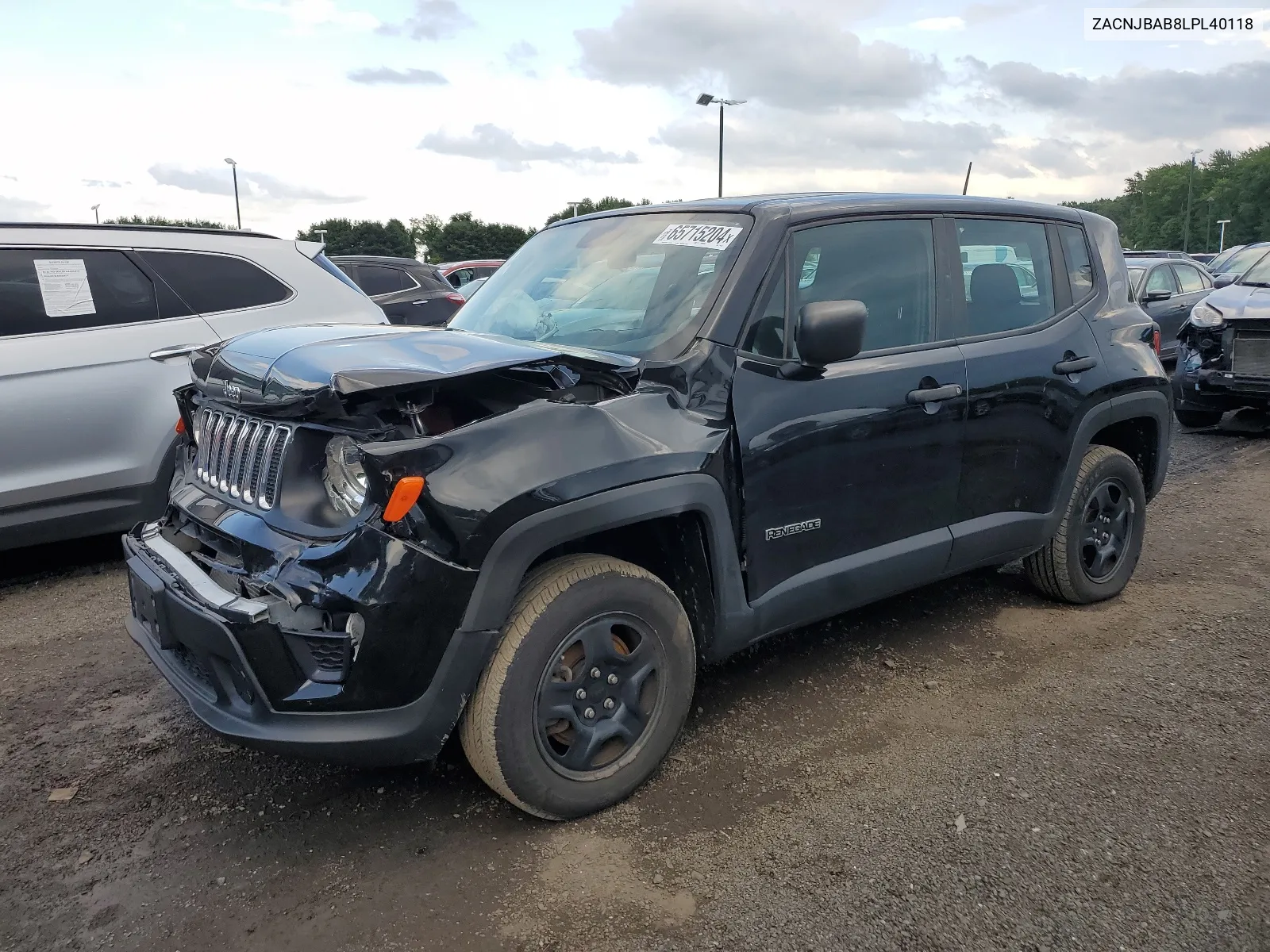 2020 Jeep Renegade Sport VIN: ZACNJBAB8LPL40118 Lot: 65715204