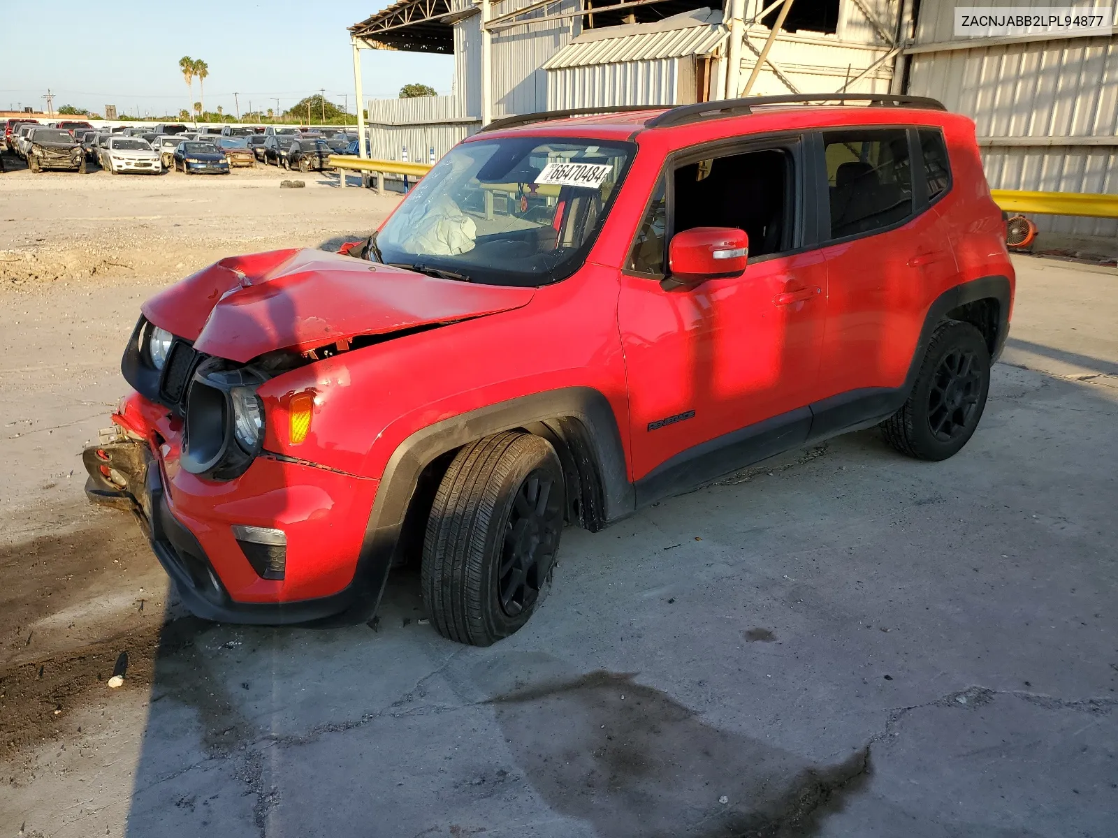 2020 Jeep Renegade Latitude VIN: ZACNJABB2LPL94877 Lot: 66470484