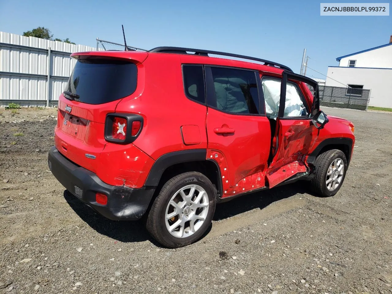 2020 Jeep Renegade Latitude VIN: ZACNJBBB0LPL99372 Lot: 66557434