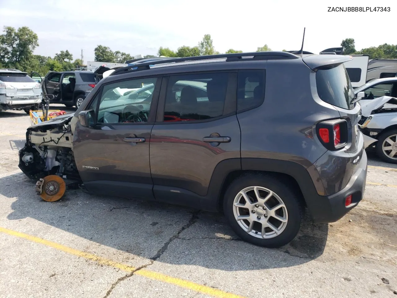 2020 Jeep Renegade Latitude VIN: ZACNJBBB8LPL47343 Lot: 67035104