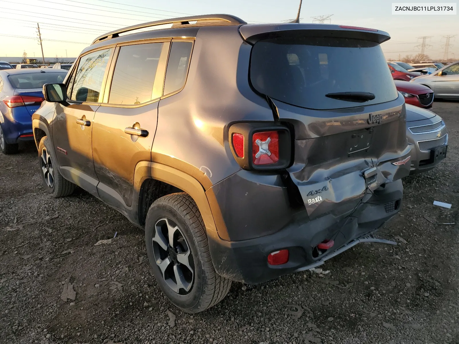 2020 Jeep Renegade Trailhawk VIN: ZACNJBC11LPL31734 Lot: 67202952