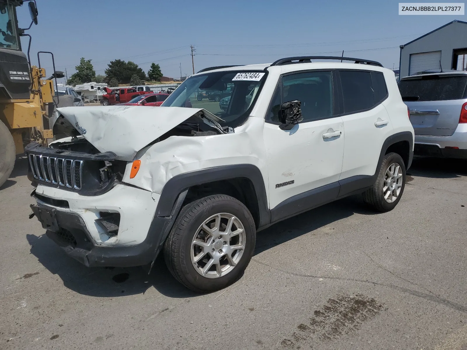 2020 Jeep Renegade Latitude VIN: ZACNJBBB2LPL27377 Lot: 67949274