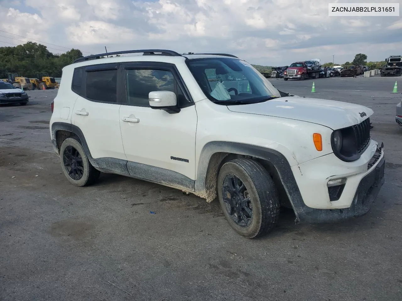 2020 Jeep Renegade Latitude VIN: ZACNJABB2LPL31651 Lot: 68402614